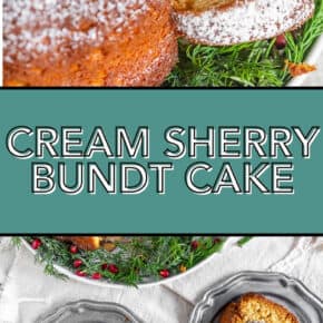 Cream Sherry Bundt Cake for Pinterest.