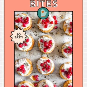 Whipped Goat Cheese Bites pin for Pinterest.