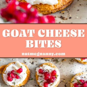 Whipped Goat Cheese Bites pin for Pinterest.
