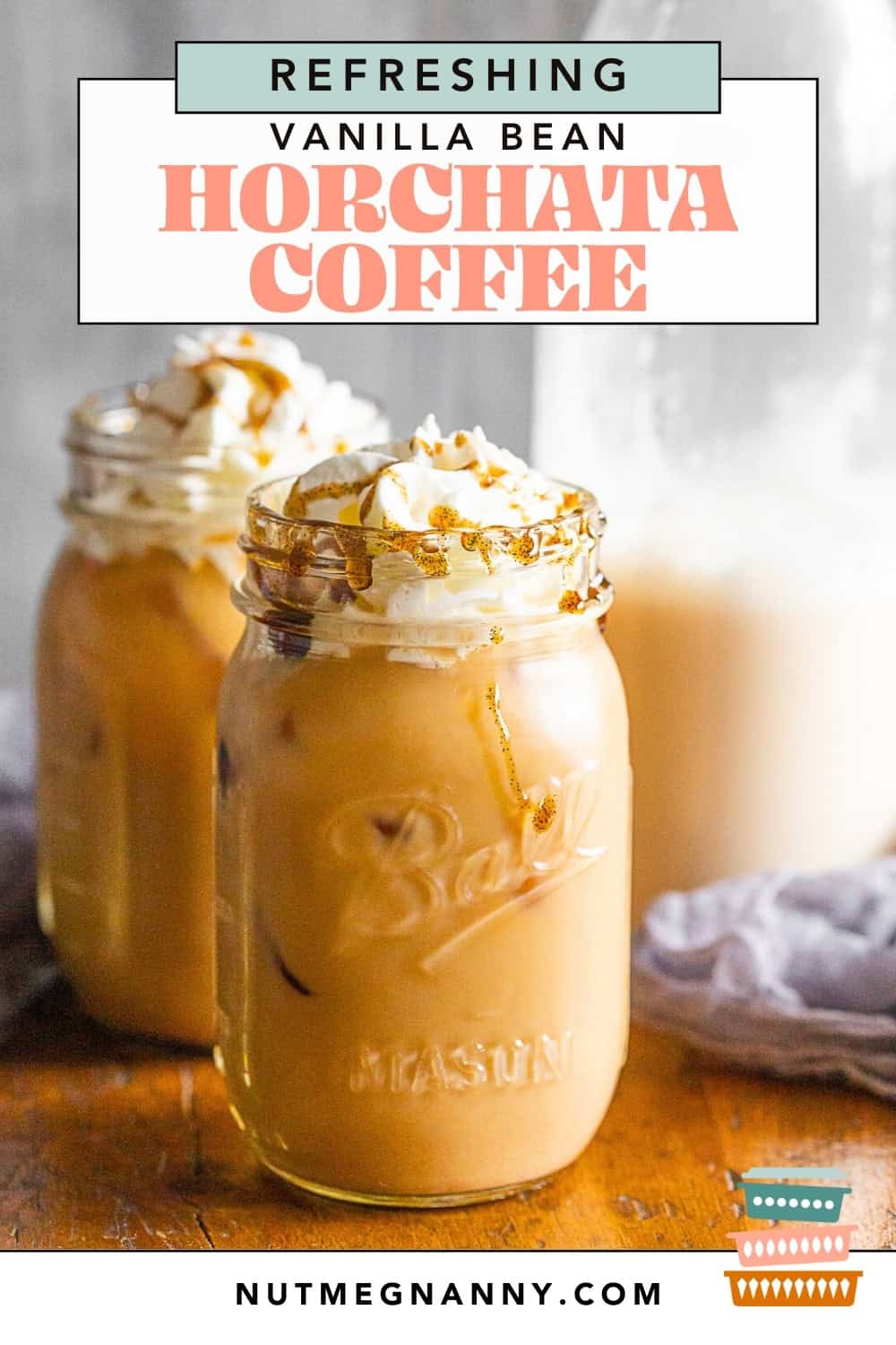 Horchata Coffee pin for Pinterest. 