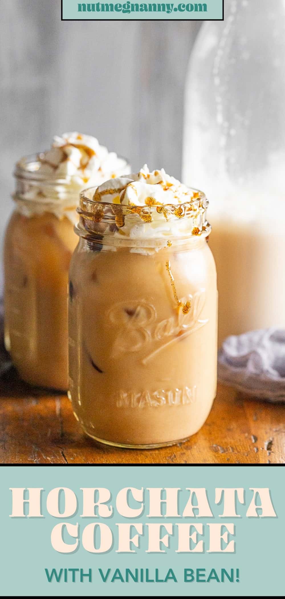 Horchata Coffee pin for Pinterest. 