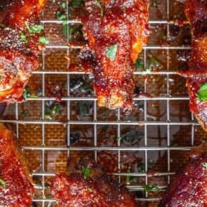 Apple Butter Chicken Wings pin for Pinterest.