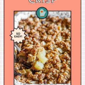 Asian Pear Crisp pin for Pinterest.