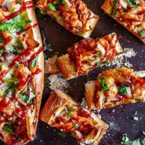 French Bread Pizza pin for Pinterest.