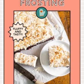Toasted Coconut Frosting pin for Pinterest.