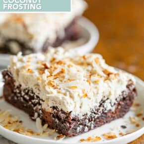 Toasted Coconut Frosting pin for Pinterest.