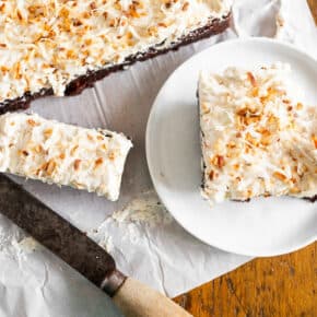 Toasted Coconut Frosting pin for Pinterest.