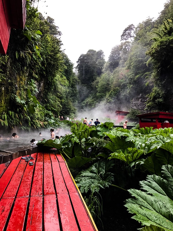 If you find yourself in Chile you must visit the Termas Geometricas near Pucon Chile. These natural hot springs are the perfect chilly rainy day activity. 17 different hot springs nestled in the mountains with a few cooling plunge pools. These hot springs are a MUST for any trip to Chile.