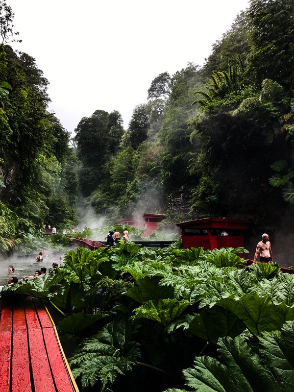 If you find yourself in Chile you must visit the Termas Geometricas near Pucon Chile. These natural hot springs are the perfect chilly rainy day activity. 17 different hot springs nestled in the mountains with a few cooling plunge pools. These hot springs are a MUST for any trip to Chile.