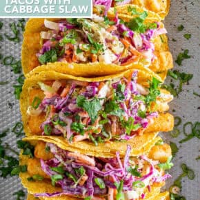 Easy Fish Tacos pin for Pinterest.