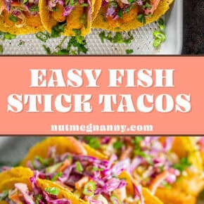 Easy Fish Tacos pin for Pinterest.