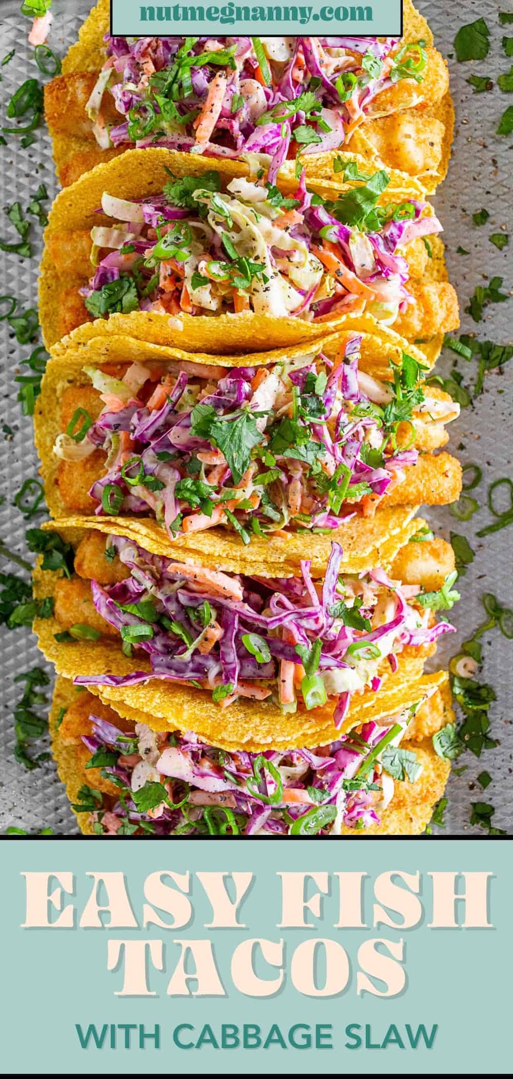 Easy Fish Tacos pin for Pinterest.