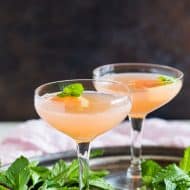 This grapefruit Campari rose water cocktail is your new summertime jam! Light and refreshing with soft subtle floral notes. You'll love all the flavor packed in this cocktail!