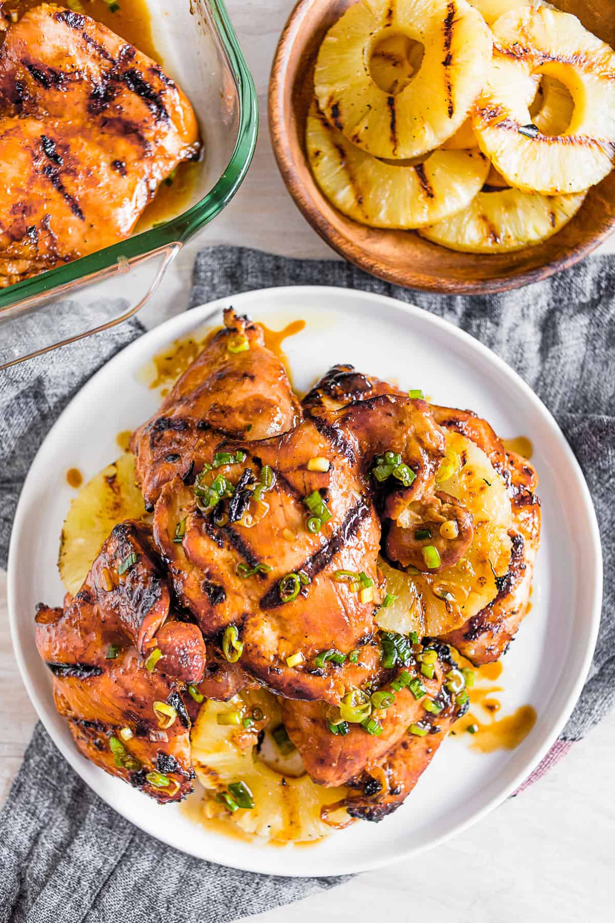 grilled boneless skinless chicken thighs. 