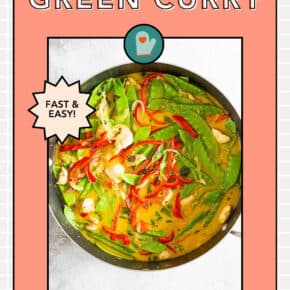 Green Chicken Curry pin for Pinterest.
