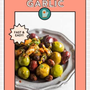 Roasted Olives pin for Pinterest