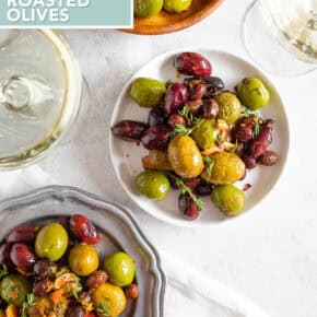 Roasted Olives pin for Pinterest