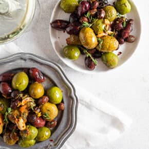 Roasted Olives pin for Pinterest