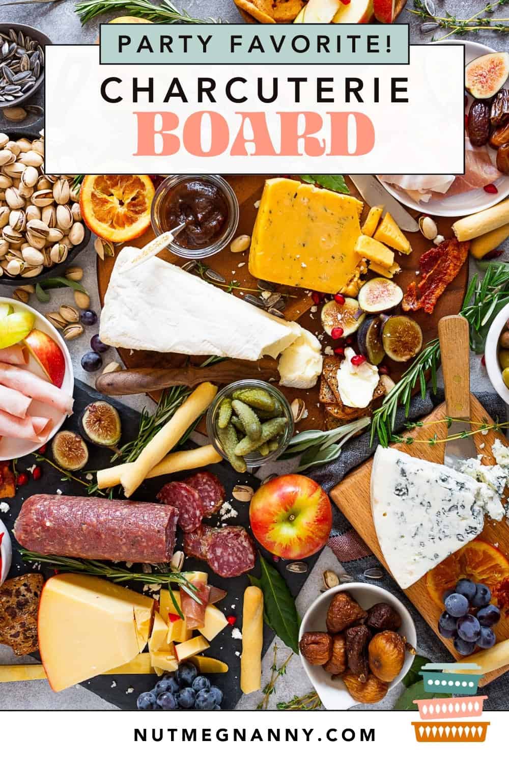 Fall Cheese Board pin for Pinterest. 