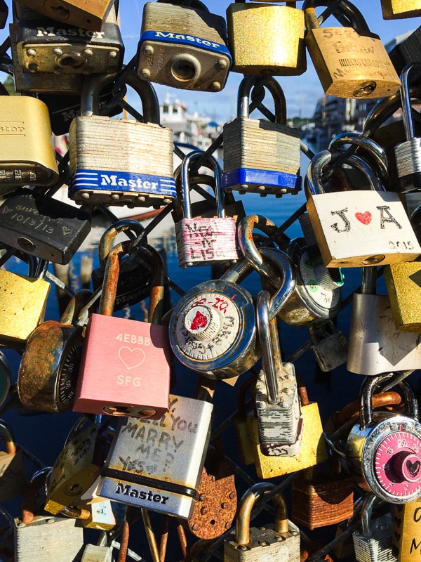 Summer Maine Travel Guide - Portland Love Locks