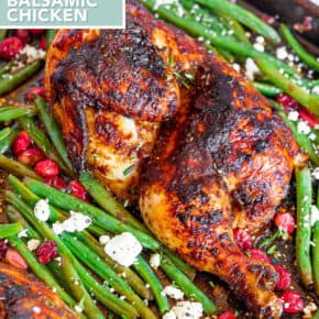 Sheet Pan Balsamic Chicken pin for Pinterest