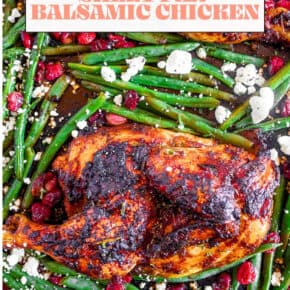 Sheet Pan Balsamic Chicken pin for Pinterest