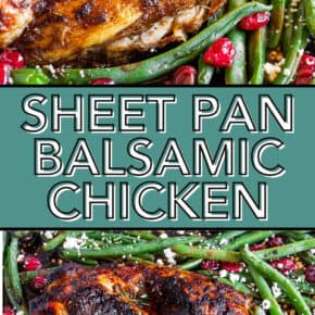 Sheet Pan Balsamic Chicken pin for Pinterest