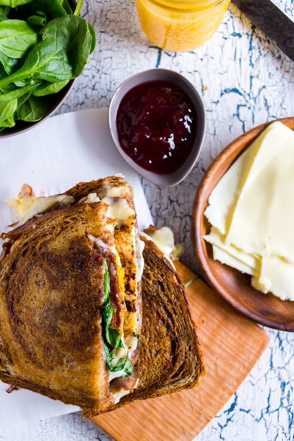 This bacon egg and cheese cranberry sauce breakfast sandwich is the perfect addition to your morning routine. There is so much flavor packed into this sandwich you'll be wondering why you haven't been making it your whole life.