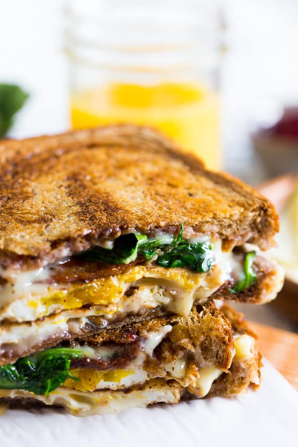 This bacon egg and cheese cranberry sauce breakfast sandwich is the perfect addition to your morning routine. There is so much flavor packed into this sandwich you'll be wondering why you haven't been making it your whole life.