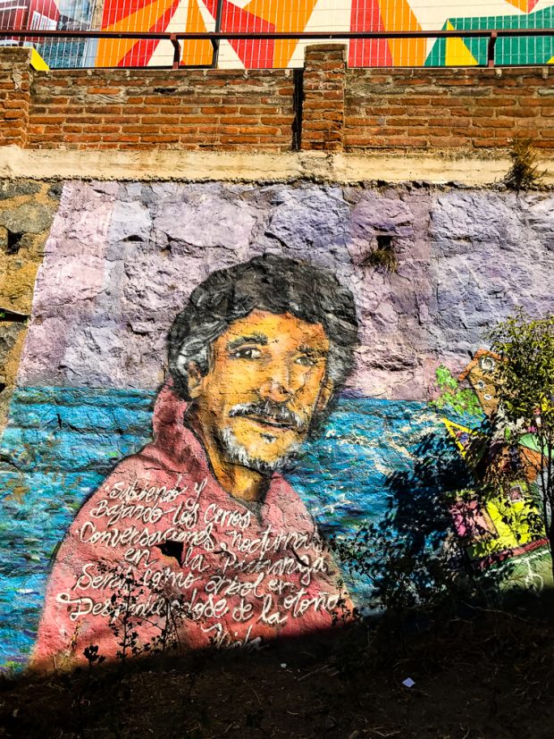 If you find yourself in Chile don't miss the opportunity to go on a Valparaiso Chile graffiti walking tour. The town is full of beautiful street art and graffiti and you will be rewarded with amazing views of the town as you walk up and down the many hills and old stairways of the town. 