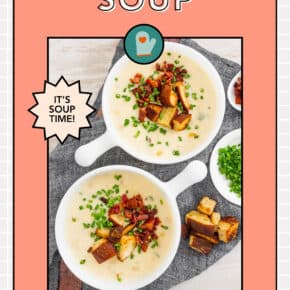 Beer Cheese Soup pin for Pinterest.