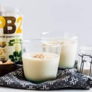 This peanut butter protein shake is the perfect meal replacement or light midday pick-me-up. Made with protein-packed fat free milk, powdered peanut butter, protein powder and an extra special ingredient to keep it extra smooth. You'll love this shake! 