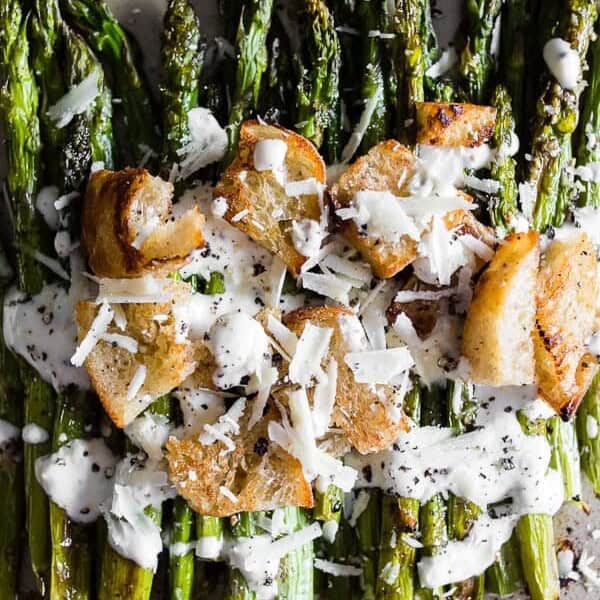Roasted Asparagus Caesar Salad - 20 Perfect Summer Salads