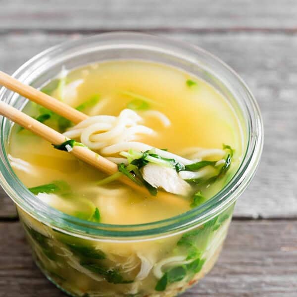 This homemade cup of noodles is the perfect meal prep lunch dish! Packed full of fresh ingredients and ready in just minutes! All you have to do is add hot water.