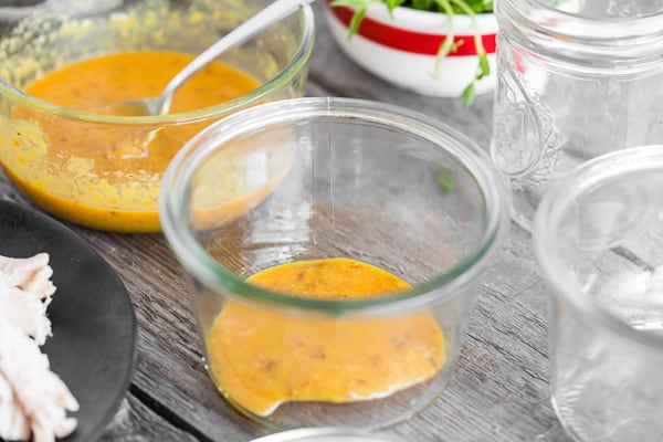 Soup base in a jar.