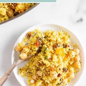 Moroccan Couscous pin for Pinterest.