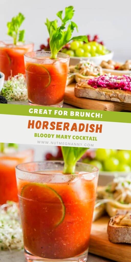 Horseradish Bloody Mary pin for Pinterest.