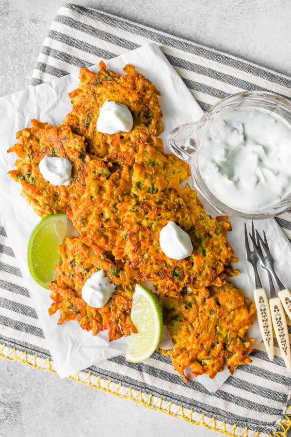 easy carrot fritters overhead shop