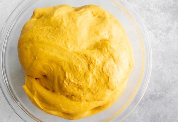 Pumpkin Yeast Bread dough