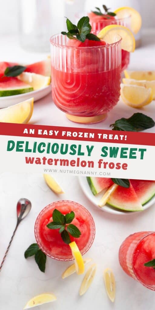 Watermelon frose pin for pinterest. 