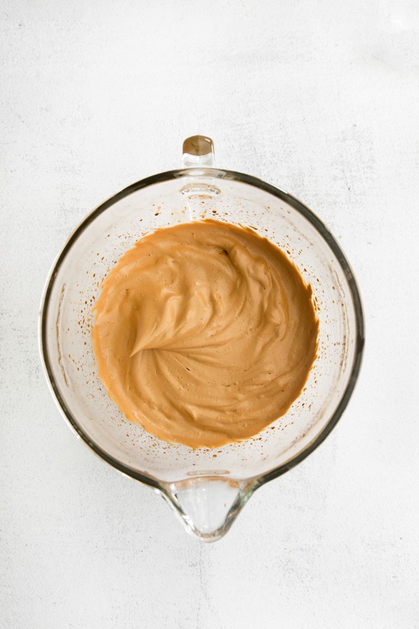 Maple Whipped Coffee sitting in a bowl. 
