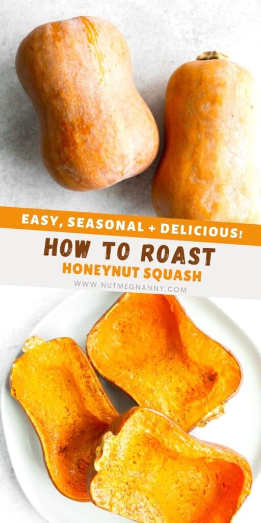 How to Roast Honeynut Squash pin for pinterest.