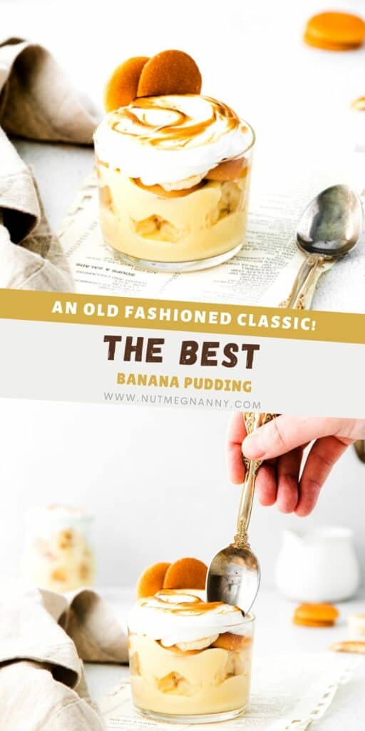 The Best Banana Pudding pin for Pinterest. 