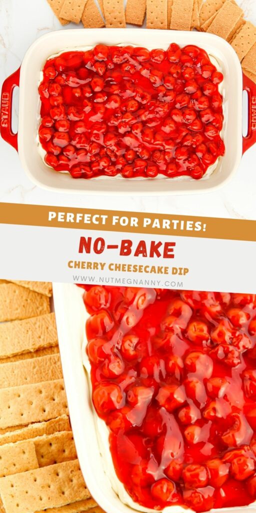 Cherry Cheesecake Dip pin for Pinterest.