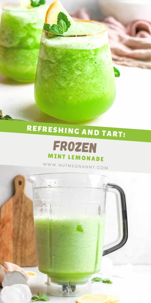 Frozen Mint Lemonade - Limonanapin for Pinterest.