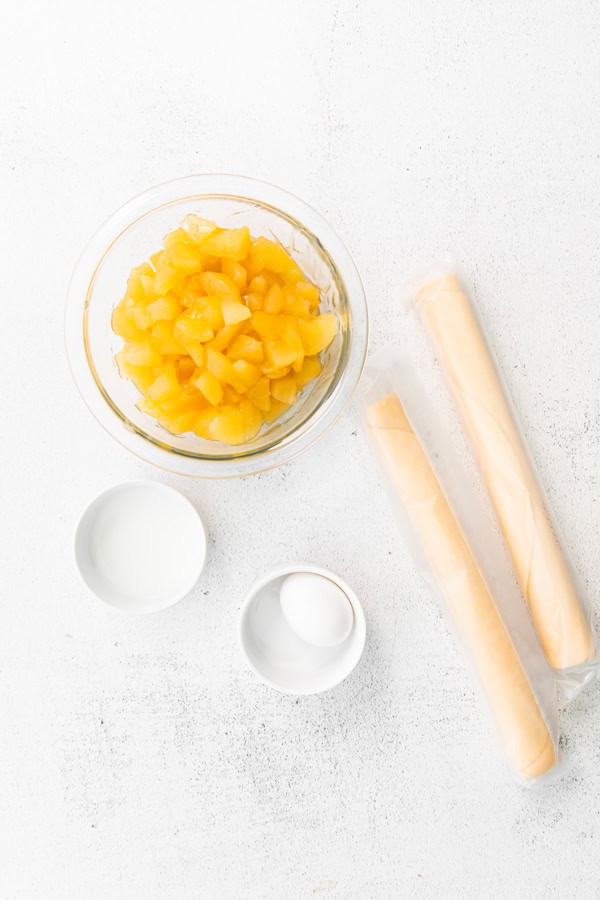 Ingredients to make Air Fryer Apple Hand Pies.