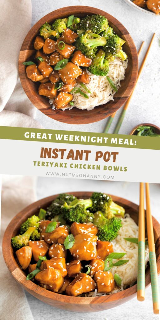 Instant Pot Teriyaki Chicken pin for Pinterest. 
