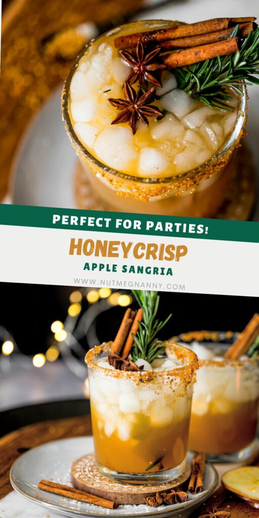 Honeycrisp Apple Sangria pin for Pinterest.