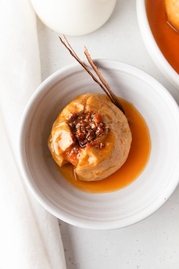 Cinnamon Baked Apples filled with nuts and spices. 