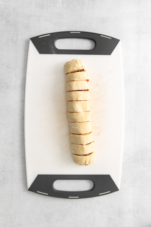 Sliced Cranberry Brie Pinwheels. 